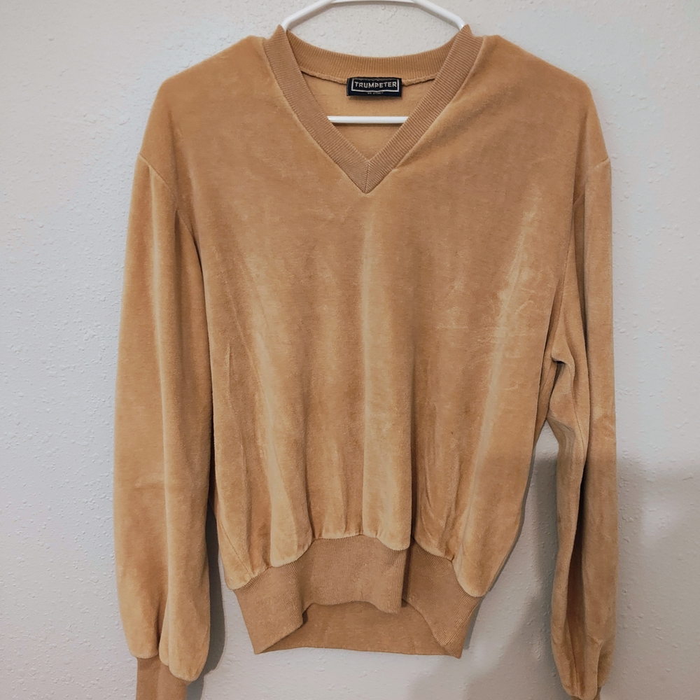 Newport Tan V-Neck Sweater